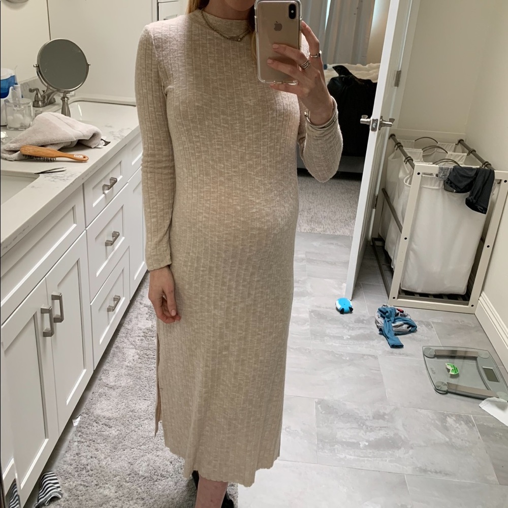 Cream Sweater Dress